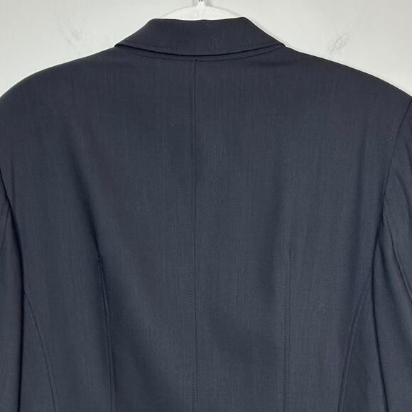 Talbots Gray Italian Wool Stretch Suit Jacket Blazer Size 8 Professional Office - Picture 7 of 8